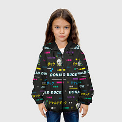 Куртка с капюшоном детская Дональд Дак, цвет: 3D-черный — фото 2