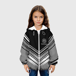 Куртка с капюшоном детская VOLKSWAGEN, цвет: 3D-белый — фото 2