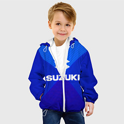 Куртка с капюшоном детская SUZUKI, цвет: 3D-белый — фото 2