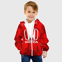 Куртка с капюшоном детская HONDA, цвет: 3D-белый — фото 2