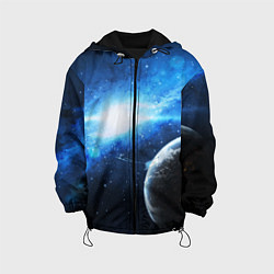 Куртка с капюшоном детская Космос, цвет: 3D-черный