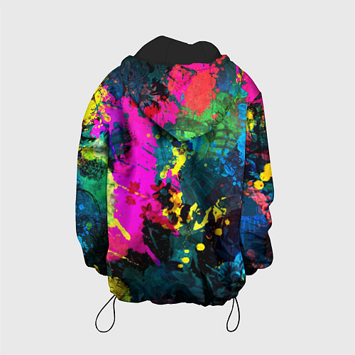 Детская куртка Яркий принт / 3D-Черный – фото 2