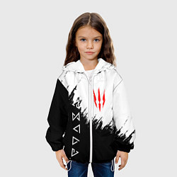 Куртка с капюшоном детская The Witcher, цвет: 3D-белый — фото 2