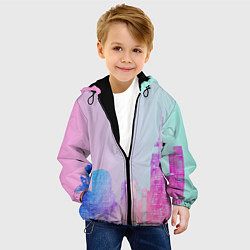 Куртка с капюшоном детская City, цвет: 3D-черный — фото 2