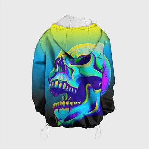 Детская куртка Neon skull / 3D-Белый – фото 2