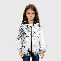 Куртка с капюшоном детская ШТРИХИ, цвет: 3D-черный — фото 2