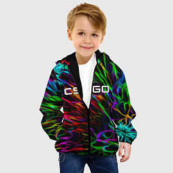 Куртка с капюшоном детская CS GO КС ГО, цвет: 3D-черный — фото 2