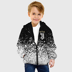 Куртка с капюшоном детская JUVENTUS, цвет: 3D-черный — фото 2