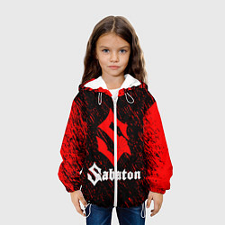 Куртка с капюшоном детская Sabaton, цвет: 3D-белый — фото 2
