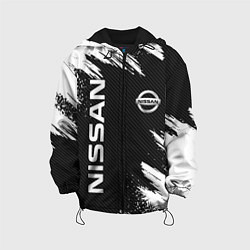 Куртка с капюшоном детская NISSAN, цвет: 3D-черный