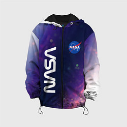 Куртка с капюшоном детская NASA НАСА, цвет: 3D-черный
