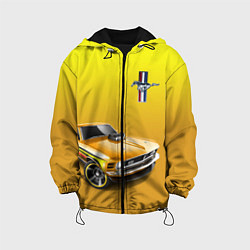 Куртка с капюшоном детская Ford mustang - motorsport, цвет: 3D-черный