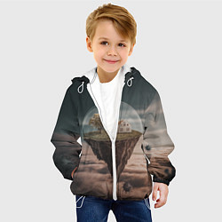 Куртка с капюшоном детская Самоизоляция, цвет: 3D-белый — фото 2