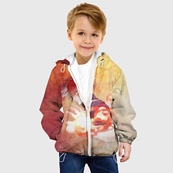 Куртка с капюшоном детская Тодороки Шото, цвет: 3D-белый — фото 2