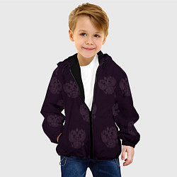 Куртка с капюшоном детская Герб, цвет: 3D-черный — фото 2