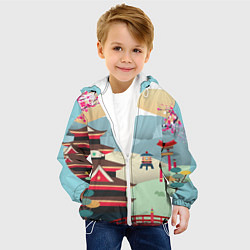 Куртка с капюшоном детская Tokyo, цвет: 3D-белый — фото 2