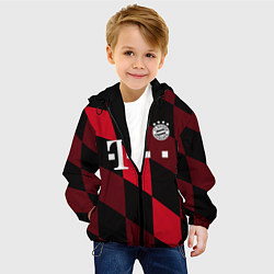 Куртка с капюшоном детская ФК Бавария Мюнхен, цвет: 3D-черный — фото 2
