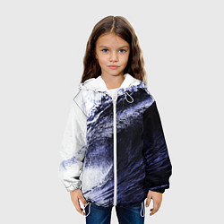 Куртка с капюшоном детская Волна, цвет: 3D-белый — фото 2