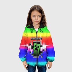 Куртка с капюшоном детская Minecraft S, цвет: 3D-черный — фото 2