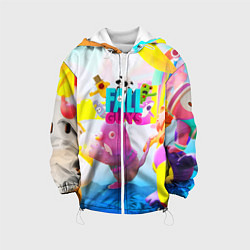 Куртка с капюшоном детская FALL GAYS ФОЛЛ ГАЙС, цвет: 3D-белый