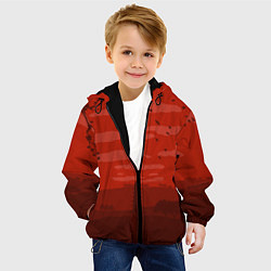 Куртка с капюшоном детская Сакура, цвет: 3D-черный — фото 2