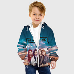Куртка с капюшоном детская BlackPink, цвет: 3D-белый — фото 2
