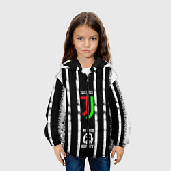 Куртка с капюшоном детская Ювентус, цвет: 3D-черный — фото 2