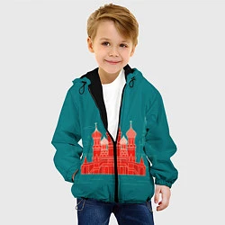 Куртка с капюшоном детская Москва, цвет: 3D-черный — фото 2