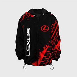 Куртка с капюшоном детская LEXUS ЛЕКСУС, цвет: 3D-черный