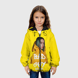 Куртка с капюшоном детская Billie Eilish Билли Айлиш, цвет: 3D-черный — фото 2