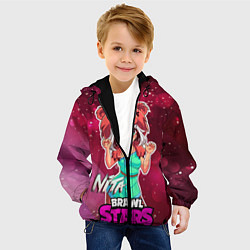 Куртка с капюшоном детская Nita Brawl Stars, цвет: 3D-черный — фото 2