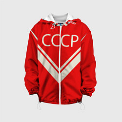 Куртка с капюшоном детская СССР хоккейная форма, цвет: 3D-белый
