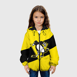 Куртка с капюшоном детская Питтсбург Пингвинз, цвет: 3D-черный — фото 2