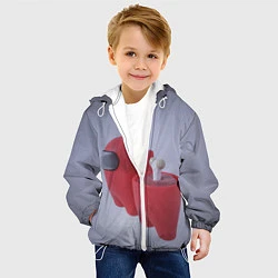 Куртка с капюшоном детская Among Us - Human, цвет: 3D-белый — фото 2