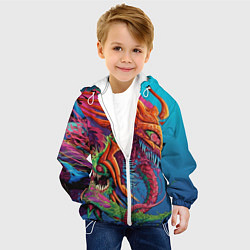Куртка с капюшоном детская HyperBeast, цвет: 3D-белый — фото 2