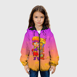 Куртка с капюшоном детская Brawl Stars Amber, цвет: 3D-черный — фото 2