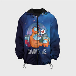 Куртка с капюшоном детская Among Us Space, цвет: 3D-черный