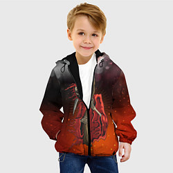 Куртка с капюшоном детская Смерть, цвет: 3D-черный — фото 2