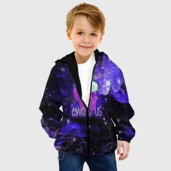 Куртка с капюшоном детская Among Us, цвет: 3D-черный — фото 2