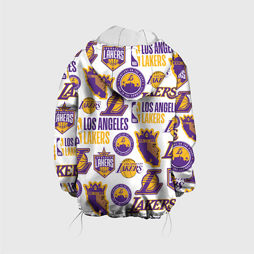 Детская куртка LAKERS LOGO / 3D-Белый – фото 2