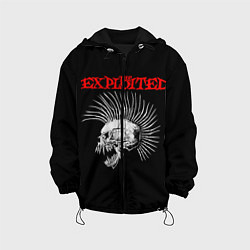 Куртка с капюшоном детская The Exploited, цвет: 3D-черный