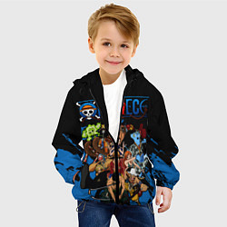 Куртка с капюшоном детская One Piece, цвет: 3D-черный — фото 2