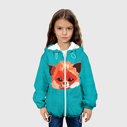 Куртка с капюшоном детская Лисичка, цвет: 3D-белый — фото 2