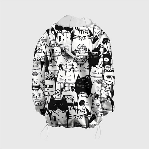 Детская куртка Котики / 3D-Белый – фото 2