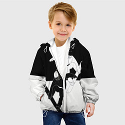 Куртка с капюшоном детская Сноубордисты, цвет: 3D-белый — фото 2