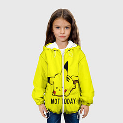 Куртка с капюшоном детская Пикачу лень, цвет: 3D-белый — фото 2