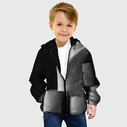 Куртка с капюшоном детская Туалетная бумага, цвет: 3D-черный — фото 2