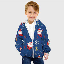 Куртка с капюшоном детская Дед мороз, цвет: 3D-белый — фото 2