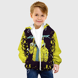 Куртка с капюшоном детская CyberPunk 2077, цвет: 3D-белый — фото 2