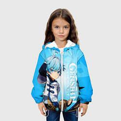 Куртка с капюшоном детская GENSHIN IMPACT, ЧЖУН ЮНЬ, цвет: 3D-белый — фото 2